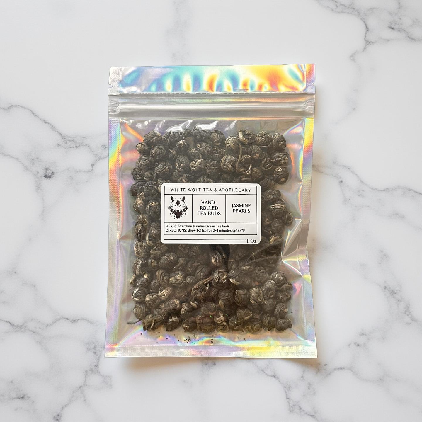 Jasmine Pearl Tea (Hand-Rolled) - White Wolf Tea & Apothecary
