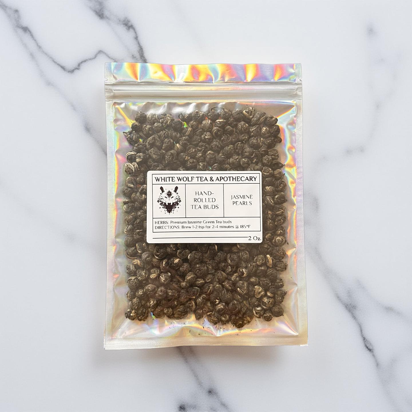 Jasmine Pearl Tea (Hand-Rolled) - White Wolf Tea & Apothecary