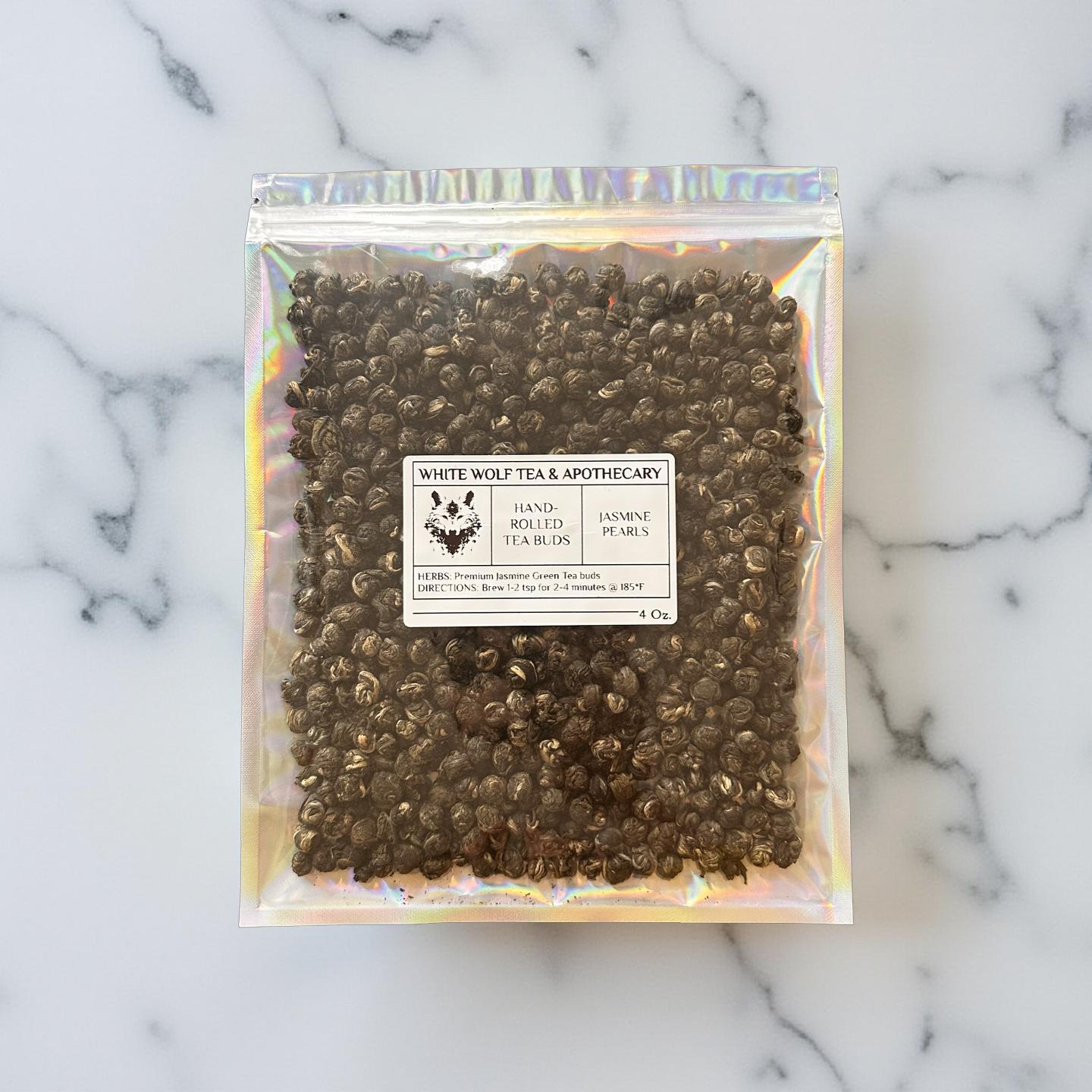 Jasmine Pearl Tea (Hand-Rolled) - White Wolf Tea & Apothecary