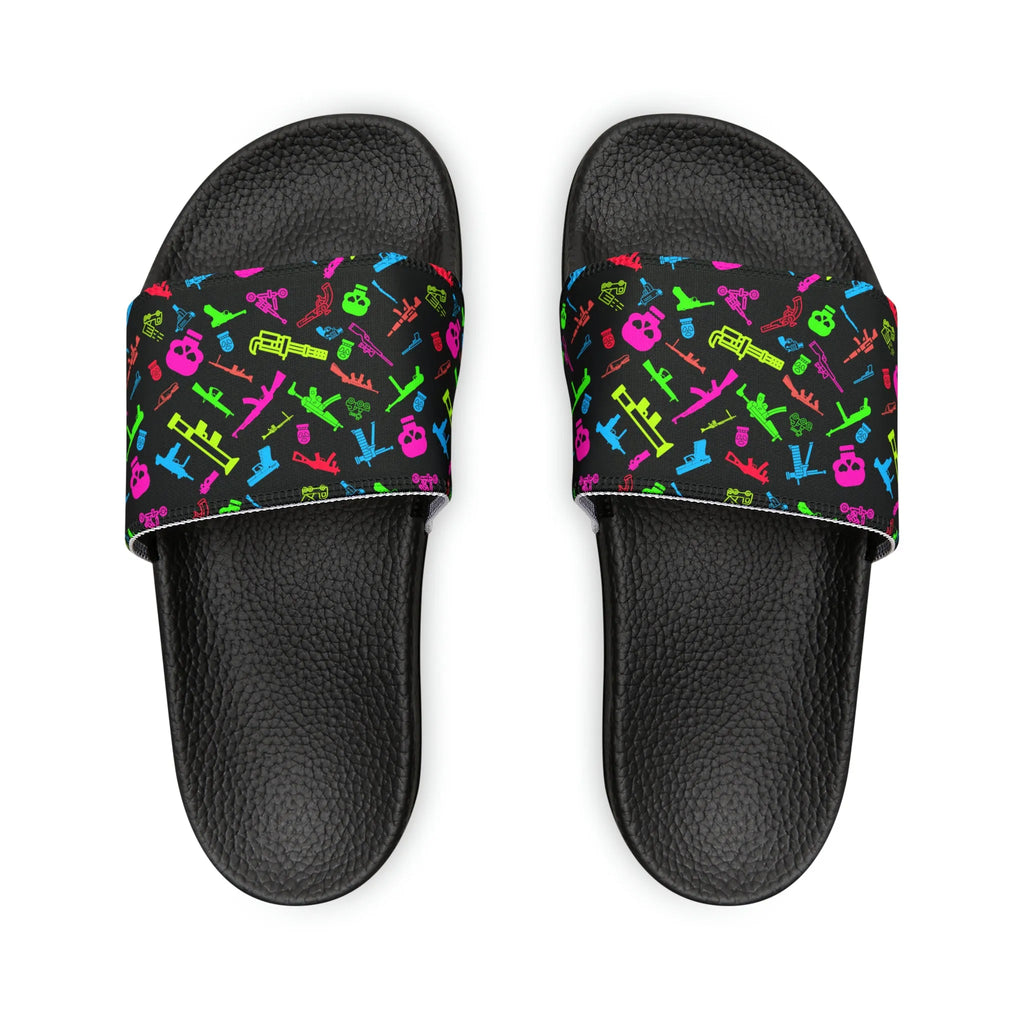 UNISEX — Retro Neon Firearms Sandals
