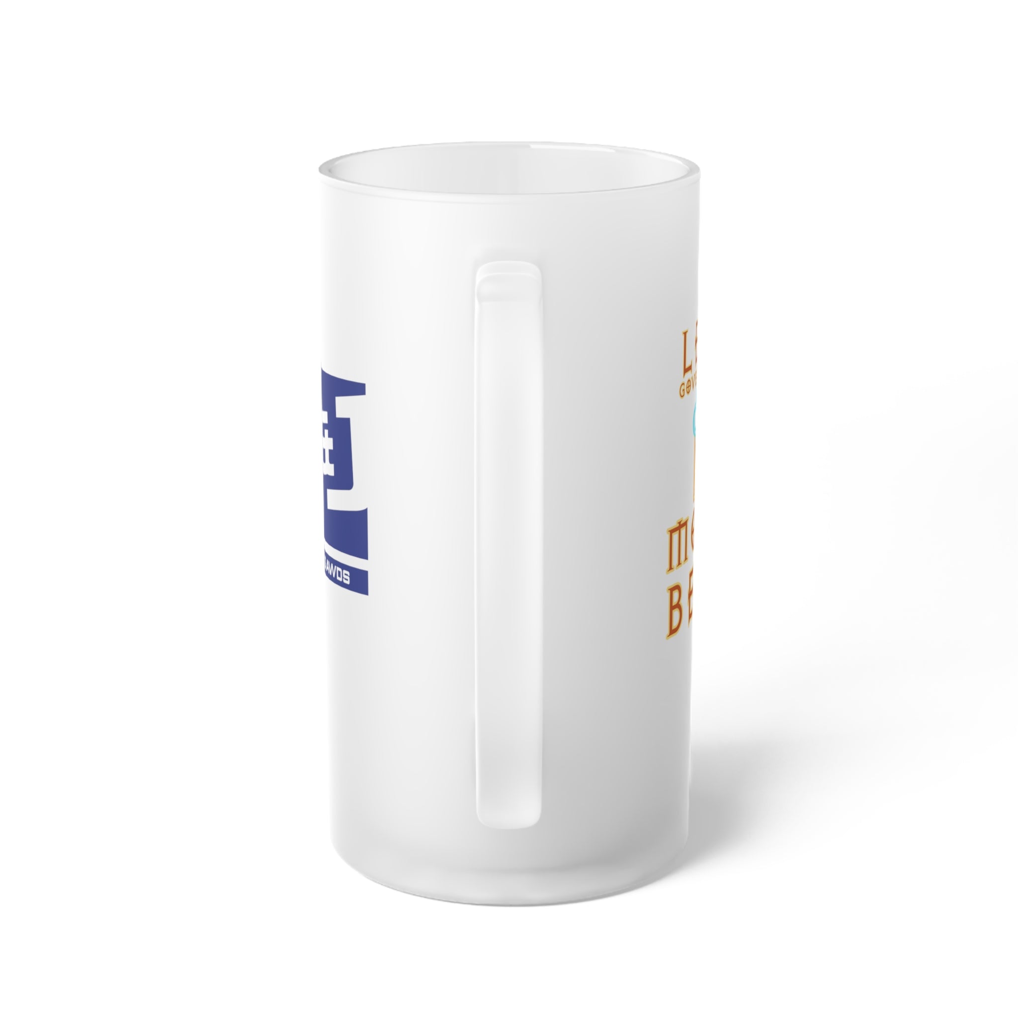 Walton & Johnson: Less Government More Beer Frosted Glass Beer Mug