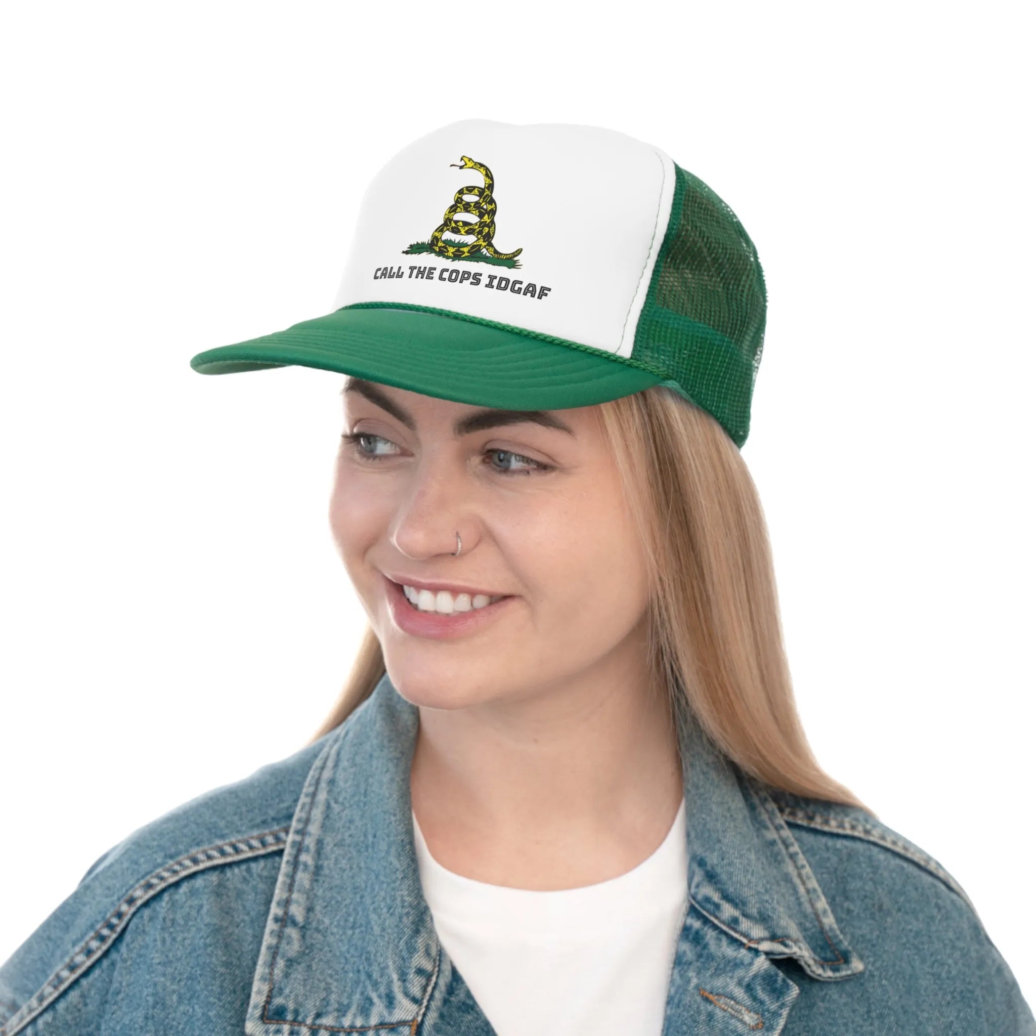 UNISEX — Call Cops IDGAF Gadsen Trucker Caps