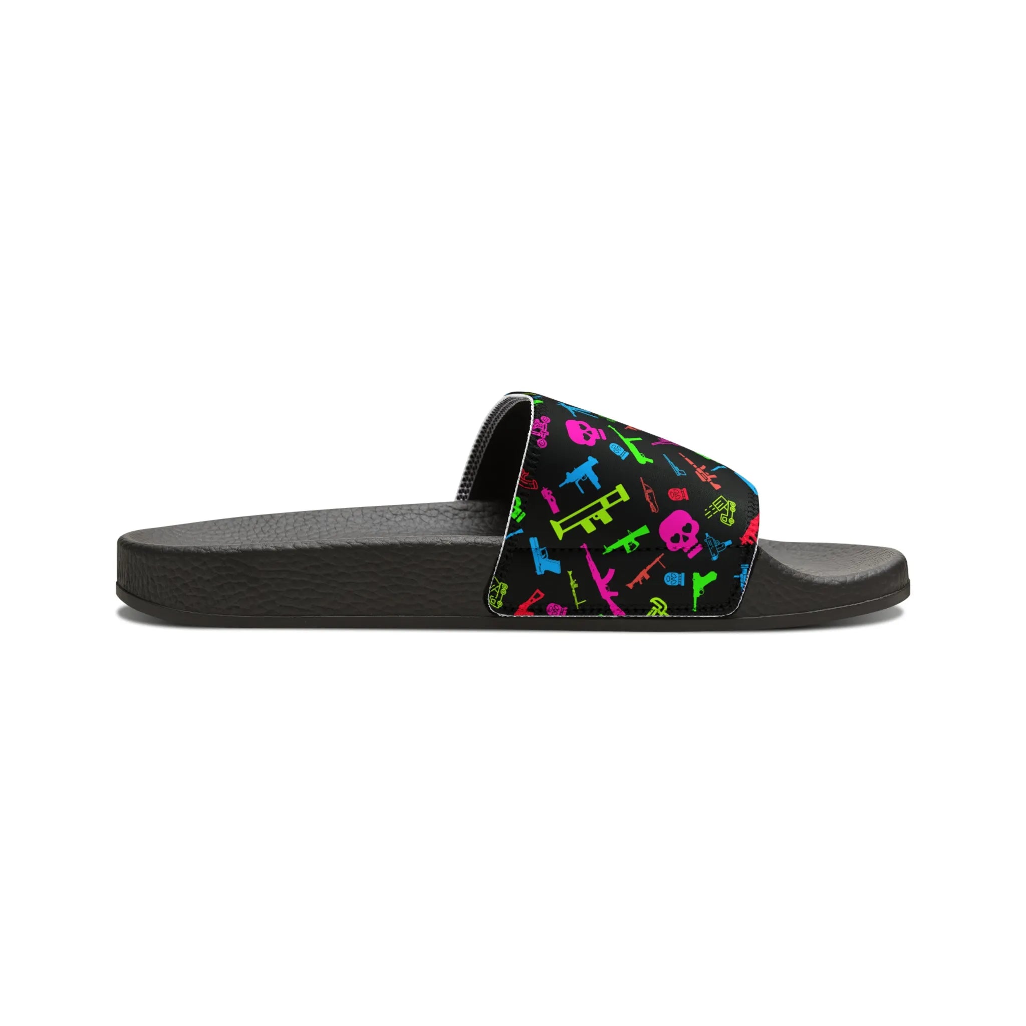 Retro Neon Firearms Sandals