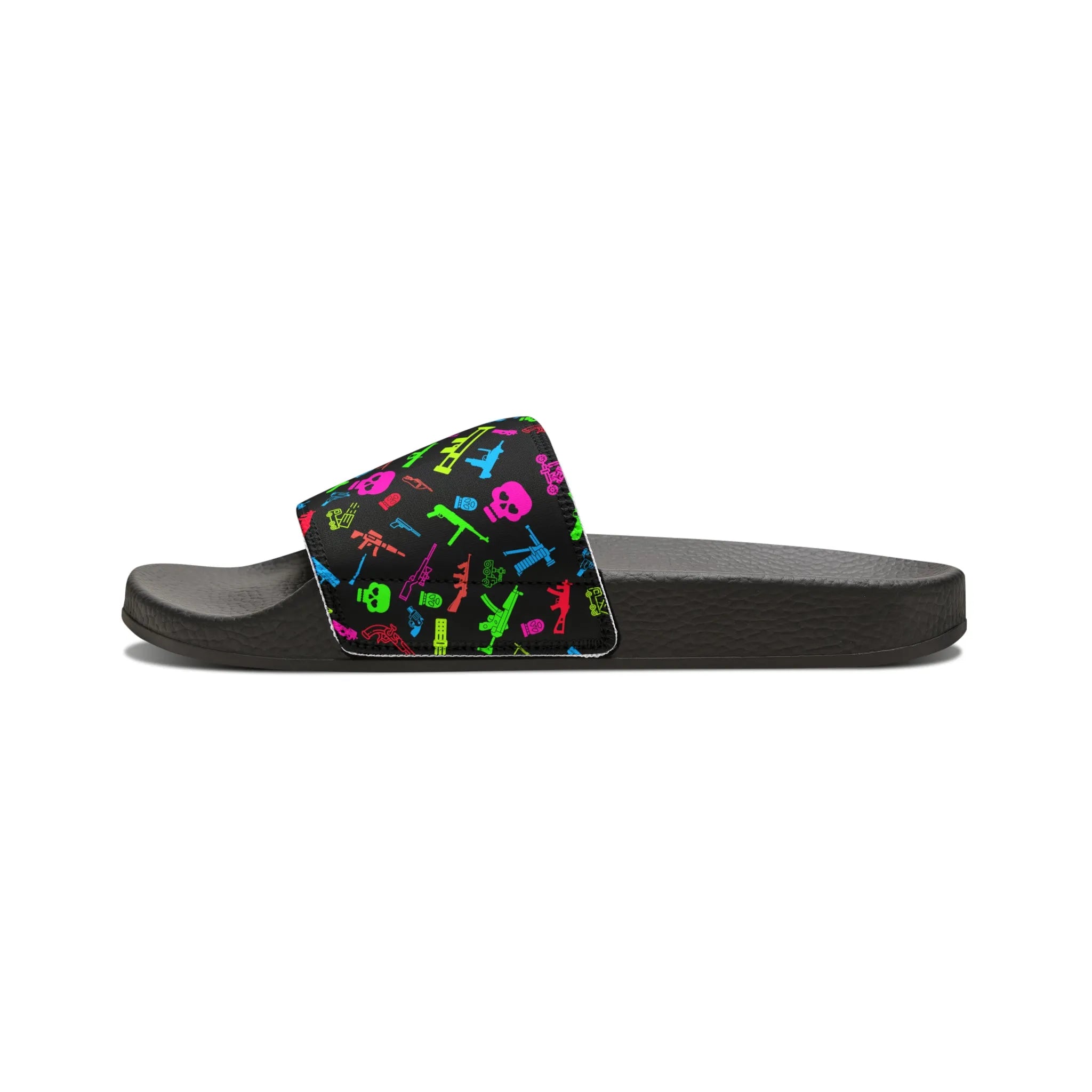 Retro Neon Firearms Sandals