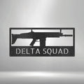 AR-15, AK-47, Scar, Sniper Rifle Monogram - Custom Steel Sign