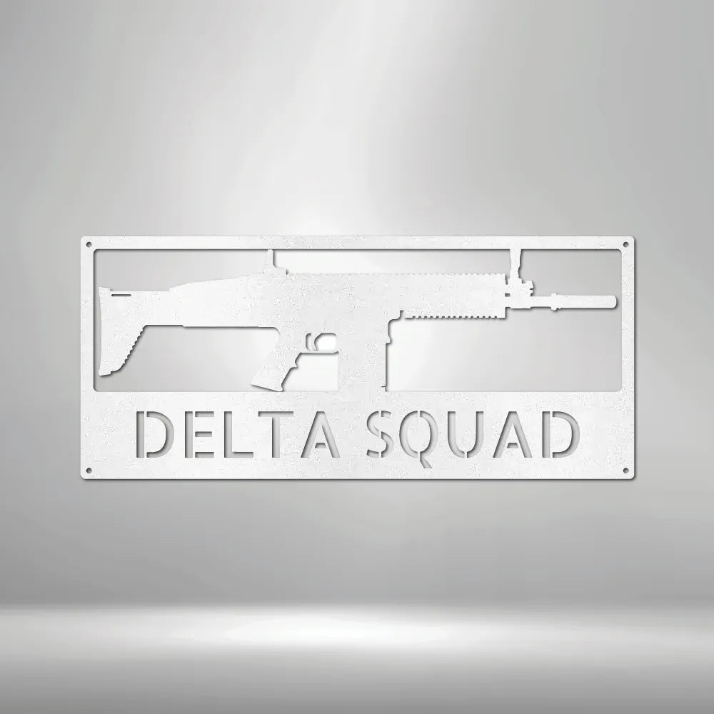 AR-15, AK-47, Scar, Sniper Rifle Monogram - Custom Steel Sign