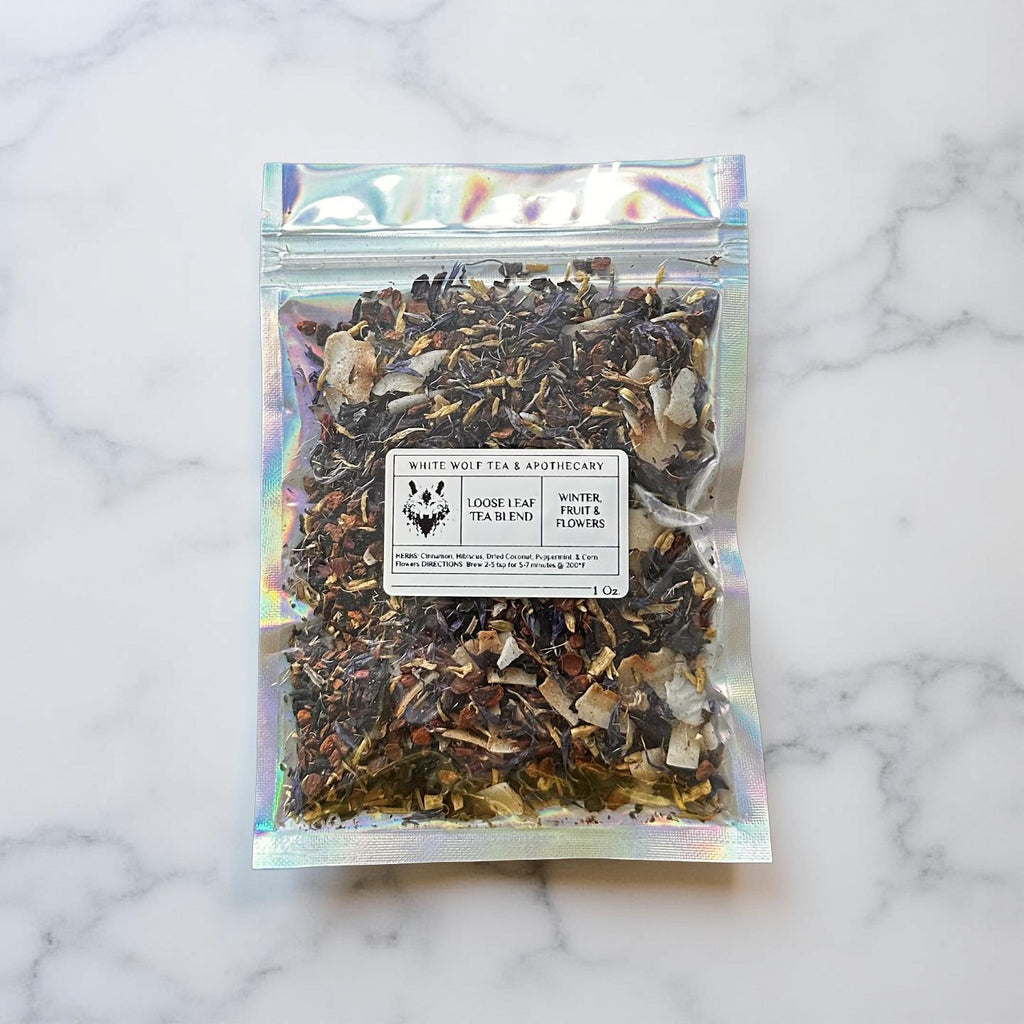 Winter, Fruit, and Flowers Tea (Loose Leaf) - White Wolf Tea & Apothecary