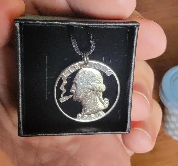 Smokin' George Coin Necklace