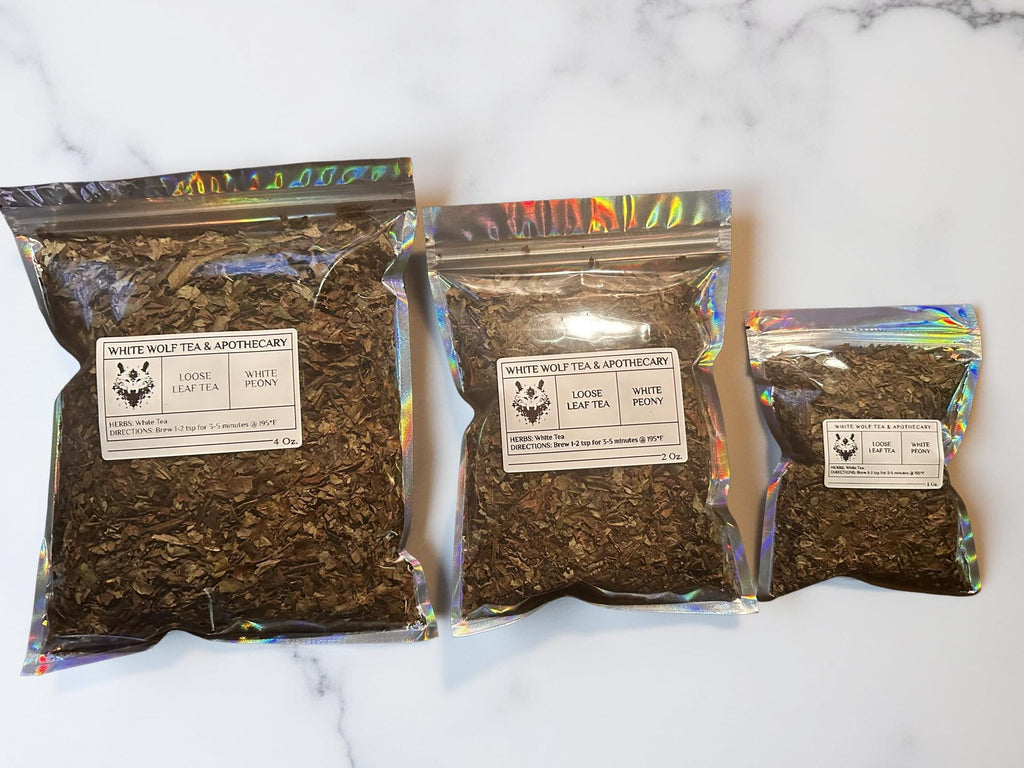 White Peony Tea (Loose Leaf) - White Wolf Tea & Apothecary