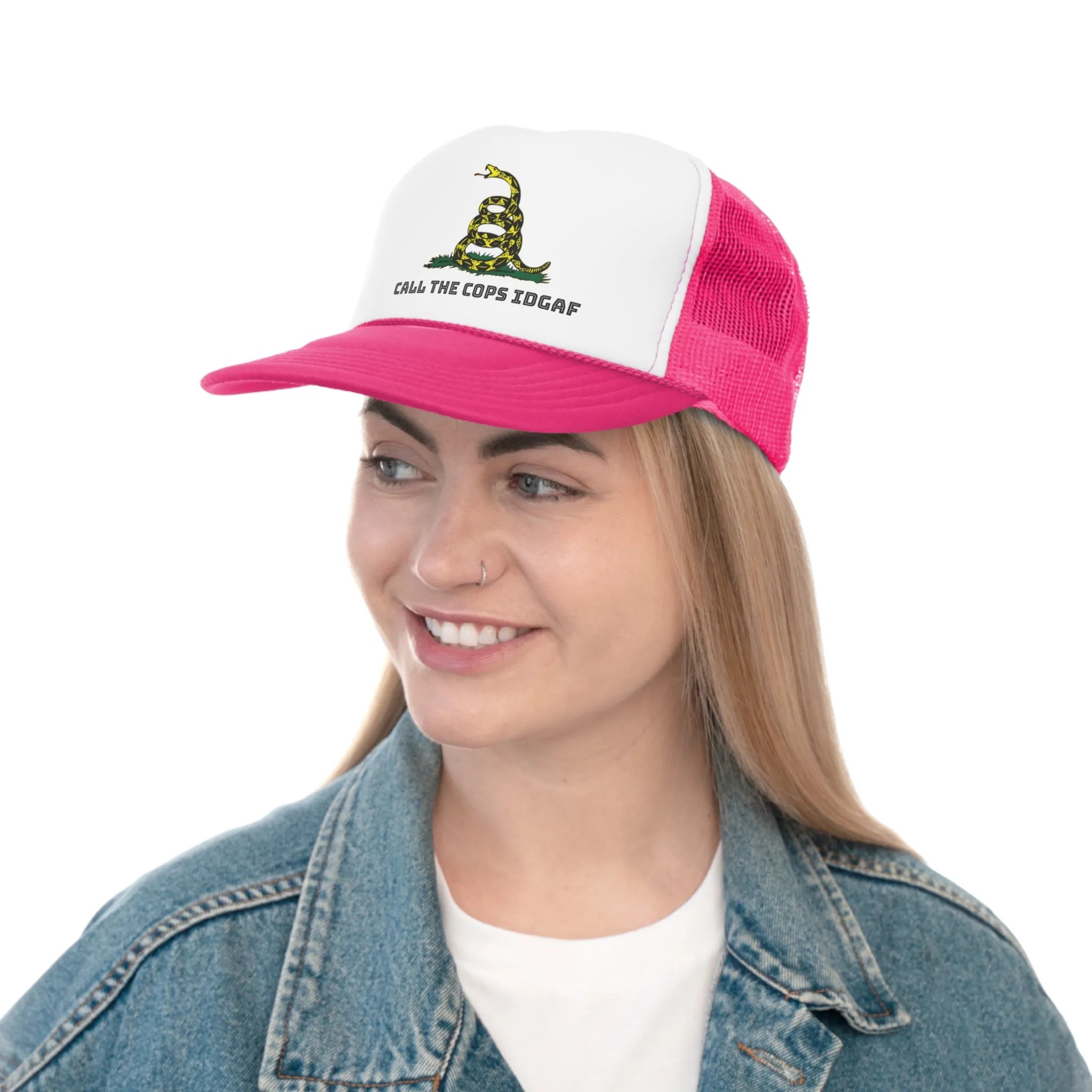 UNISEX — Call Cops IDGAF Gadsen Trucker Caps