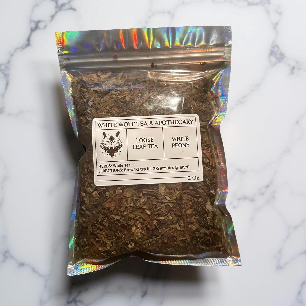 White Peony Tea (Loose Leaf) - White Wolf Tea & Apothecary