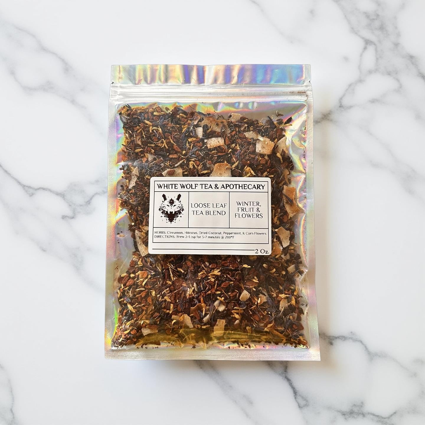 Winter, Fruit, and Flowers Tea (Loose Leaf) - White Wolf Tea & Apothecary