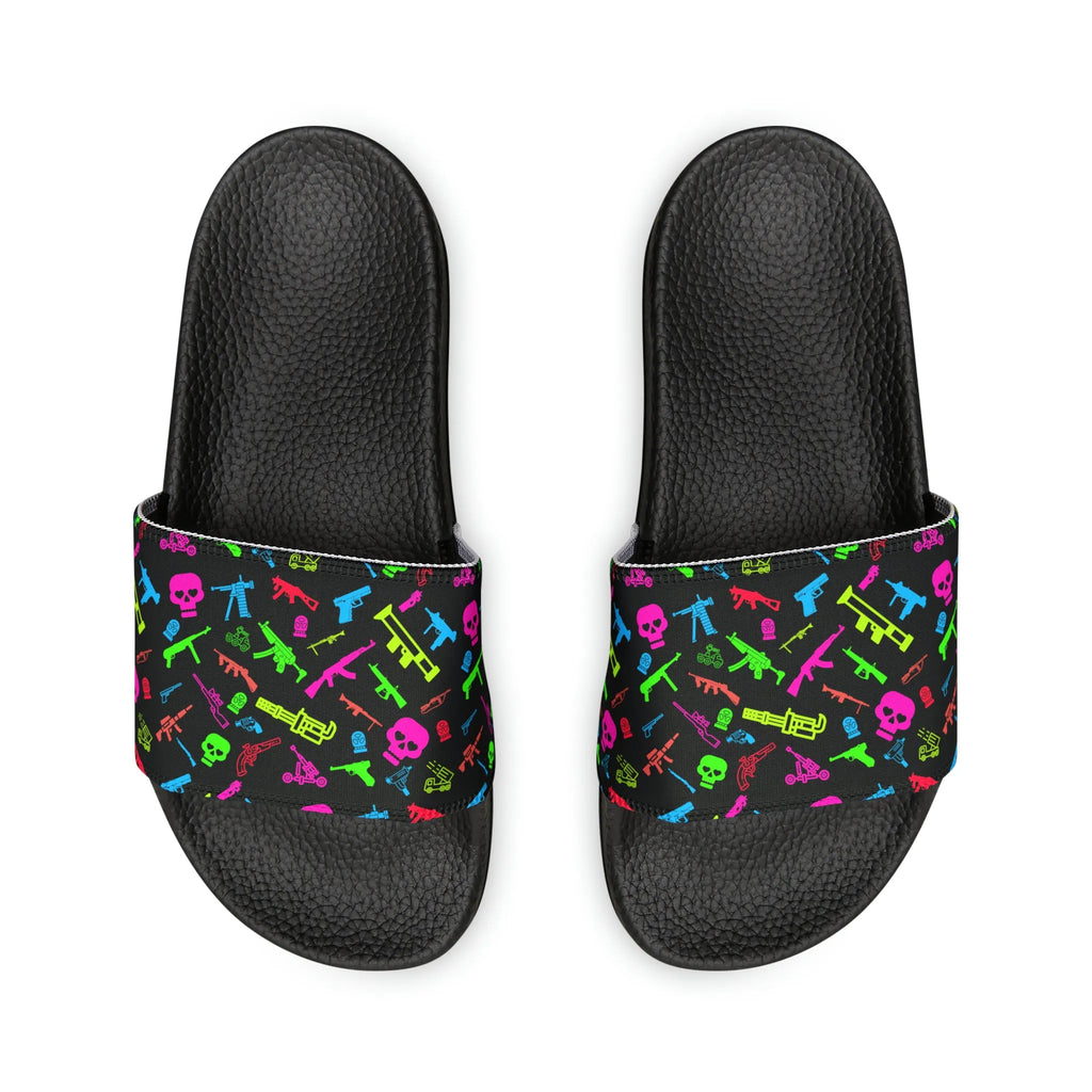 UNISEX — Retro Neon Firearms Sandals