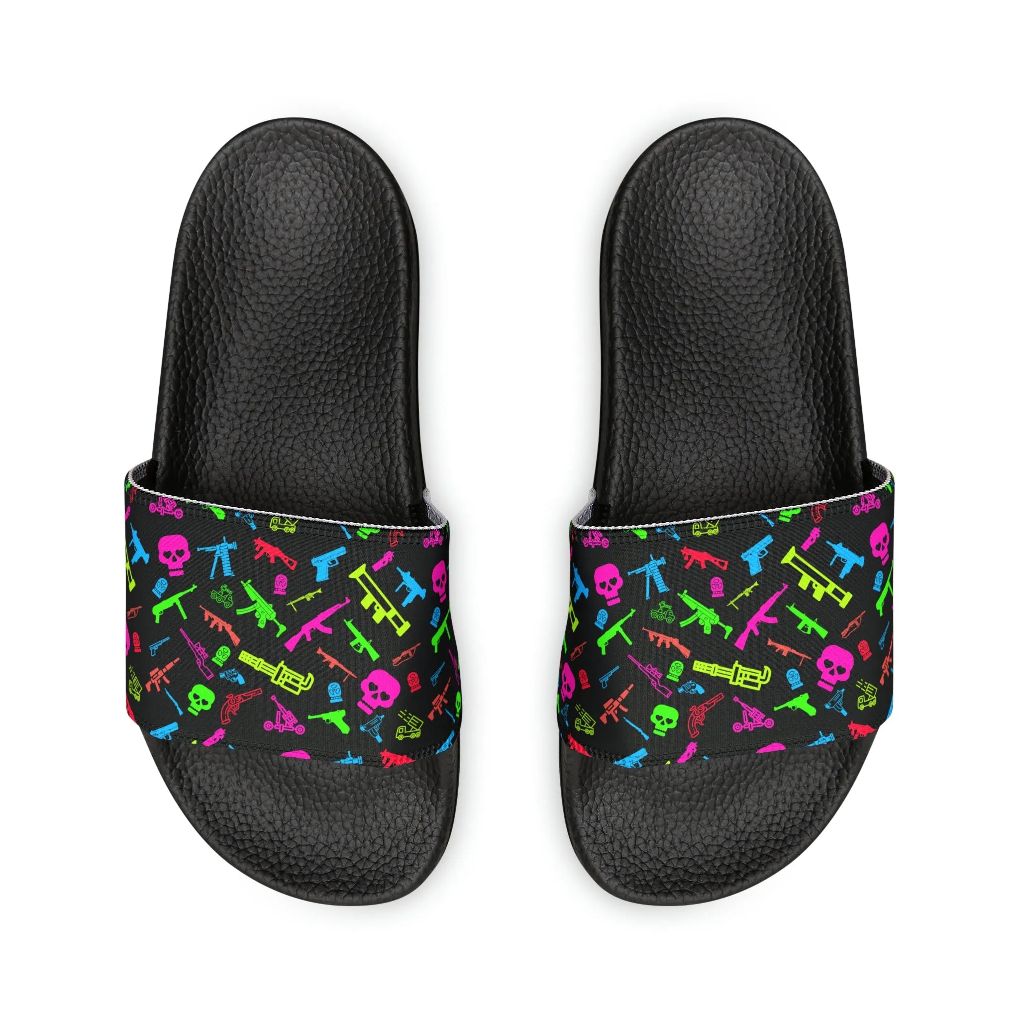 Retro Neon Firearms Sandals