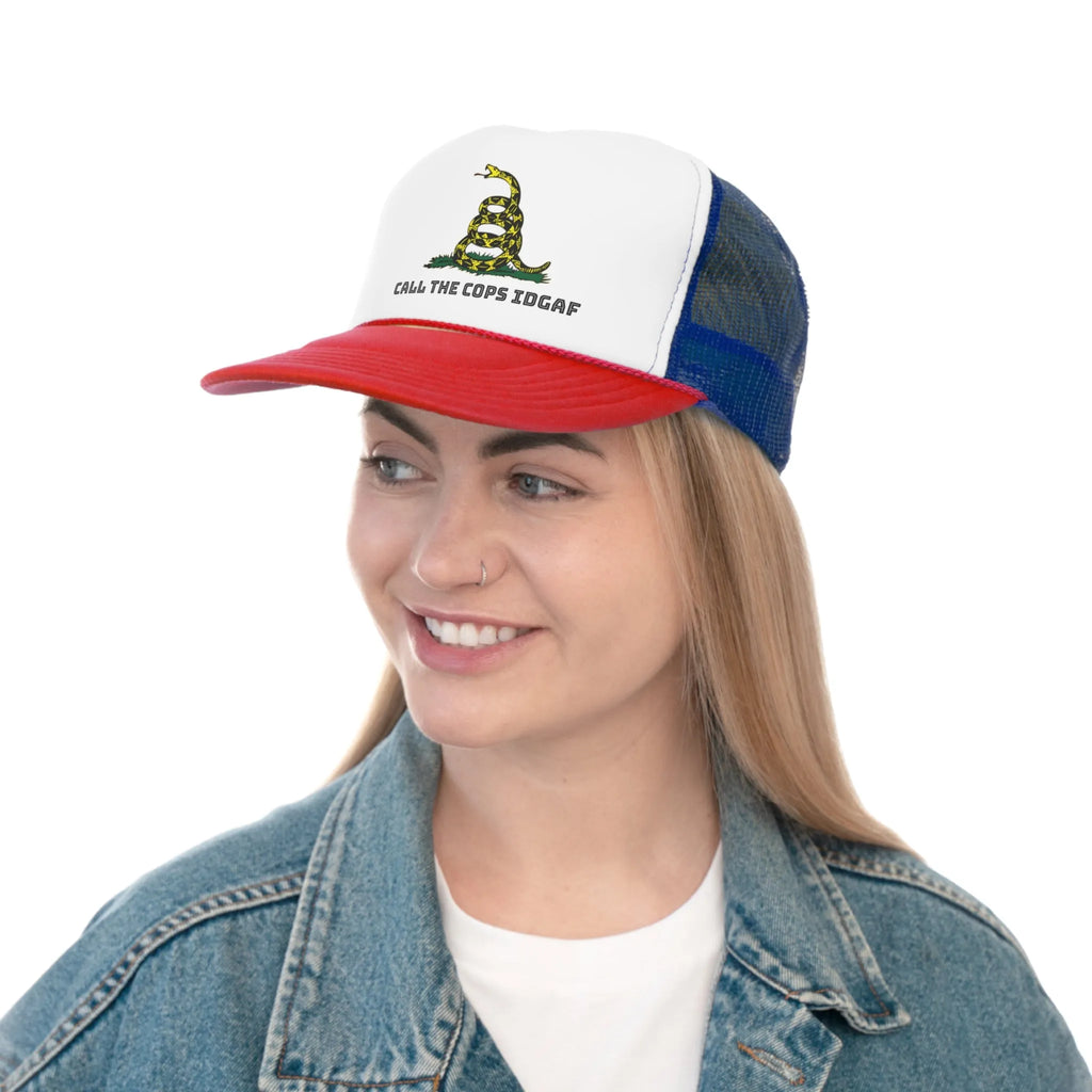 UNISEX — Call Cops IDGAF Gadsen Trucker Caps