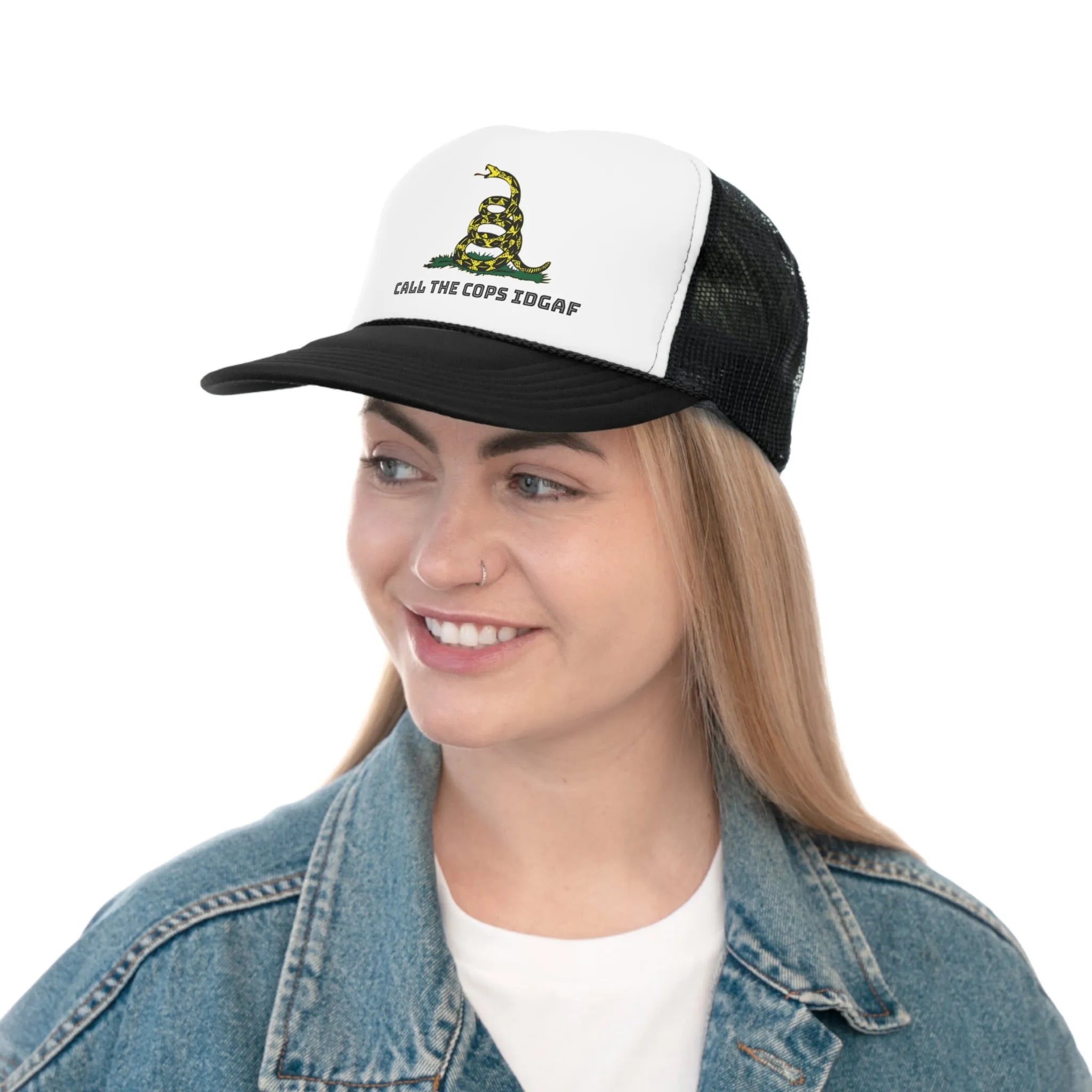 UNISEX — Call Cops IDGAF Gadsen Trucker Caps