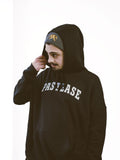 UNISEX — Sponge Fleece Pullover Black w White 'Pastease' University Logo Hoodie