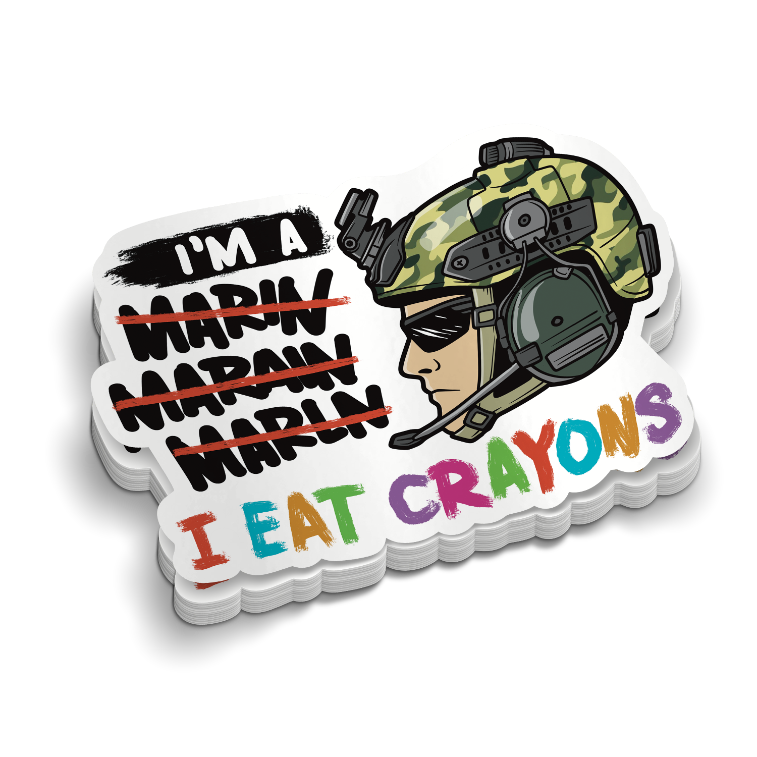 I Eat Crayons Sticker