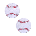 Baseball Pasties on Sparkly Velvet American Baseball Nipple Covers by Pastease