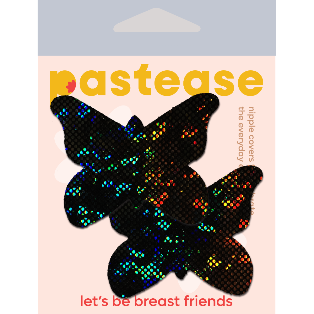 Butterfly: Shattered Glass Disco Ball Glitter Butterflies Nipple Pasties by Pastease® o/s
