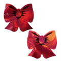 Coverage: Bow Red Holographic Breast Covers Support Tape by Pastease