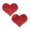 Coverage: Heart Glitter Red Full Breast Covers Support Tape by Pastease