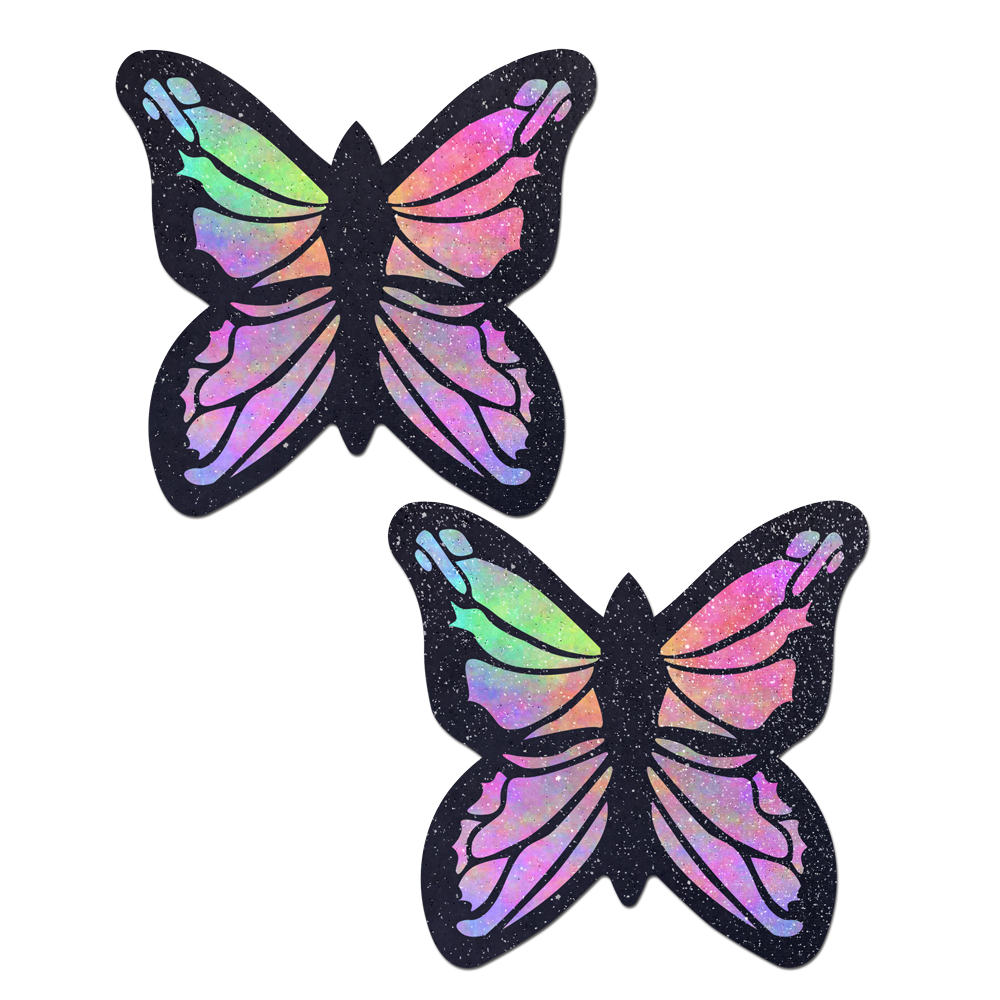 Coverage: Butterfly Rainbow Twinkle Velvet Full Breast Covers Support Tape by Pastease