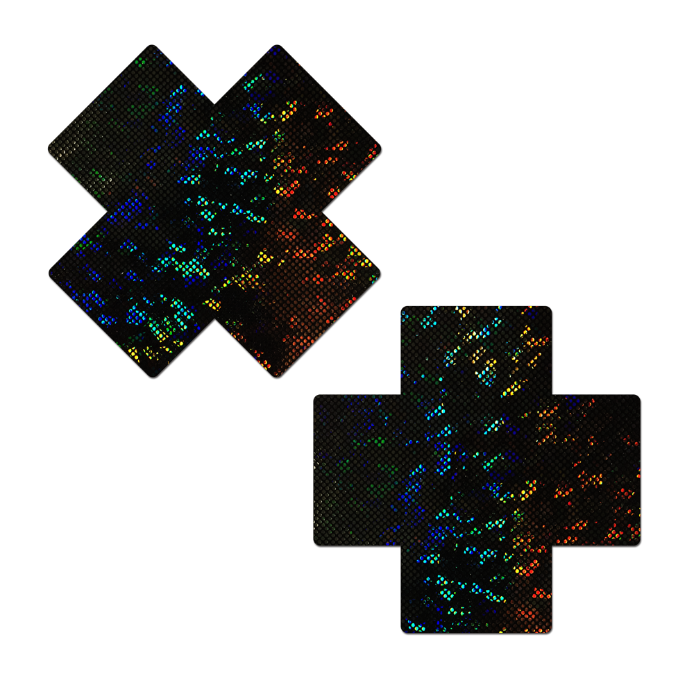 Coverage: Plus X Black Disco Ball Full Breast Covers Support Tape by Pastease