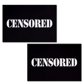 Censored: Black Censor Bar Nipple Pasties by Pastease® o/s