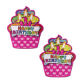Cupcake: Pink & Multi-Color Happy Birthday Nipple Pasties by Pastease® o/s