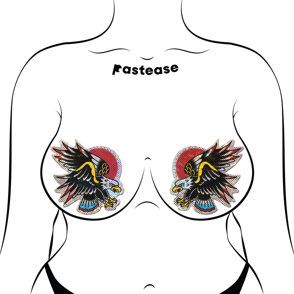 Eagle: Glittering Freedom Eagle Diamond Thom™ Nipple Pasties by Pastease®