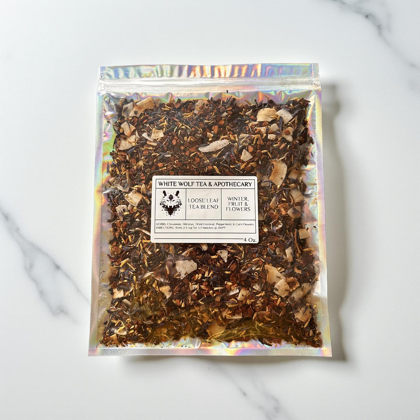 Winter, Fruit, and Flowers Tea (Loose Leaf) - White Wolf Tea & Apothecary
