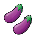 Eggplant Pasties Fat Purple Emoji Nipple Covers by Pastease