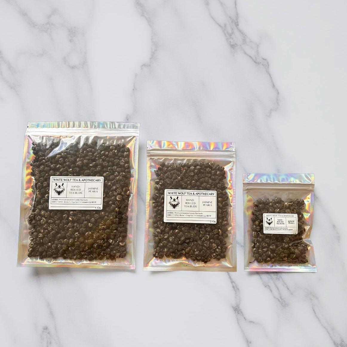 Jasmine Pearl Tea (Hand-Rolled) - White Wolf Tea & Apothecary