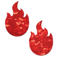 Flame: Red Fire Nipple Pasties by Pastease®