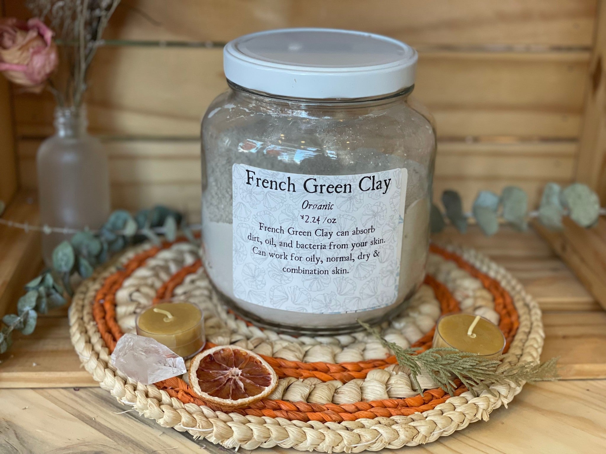 French Green Clay | Bulk Bodycare Ingredient (per oz)