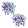 Fireworks Pasties Patriotic Explosion Glitter Nipple Covers by Pastease