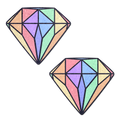 Gem: Pastel Rainbow Diamond Nipple Pasties by Pastease®