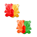 Gummy Bear Breast Pasties in Red, Yellow, Orange & Green by Pastease®