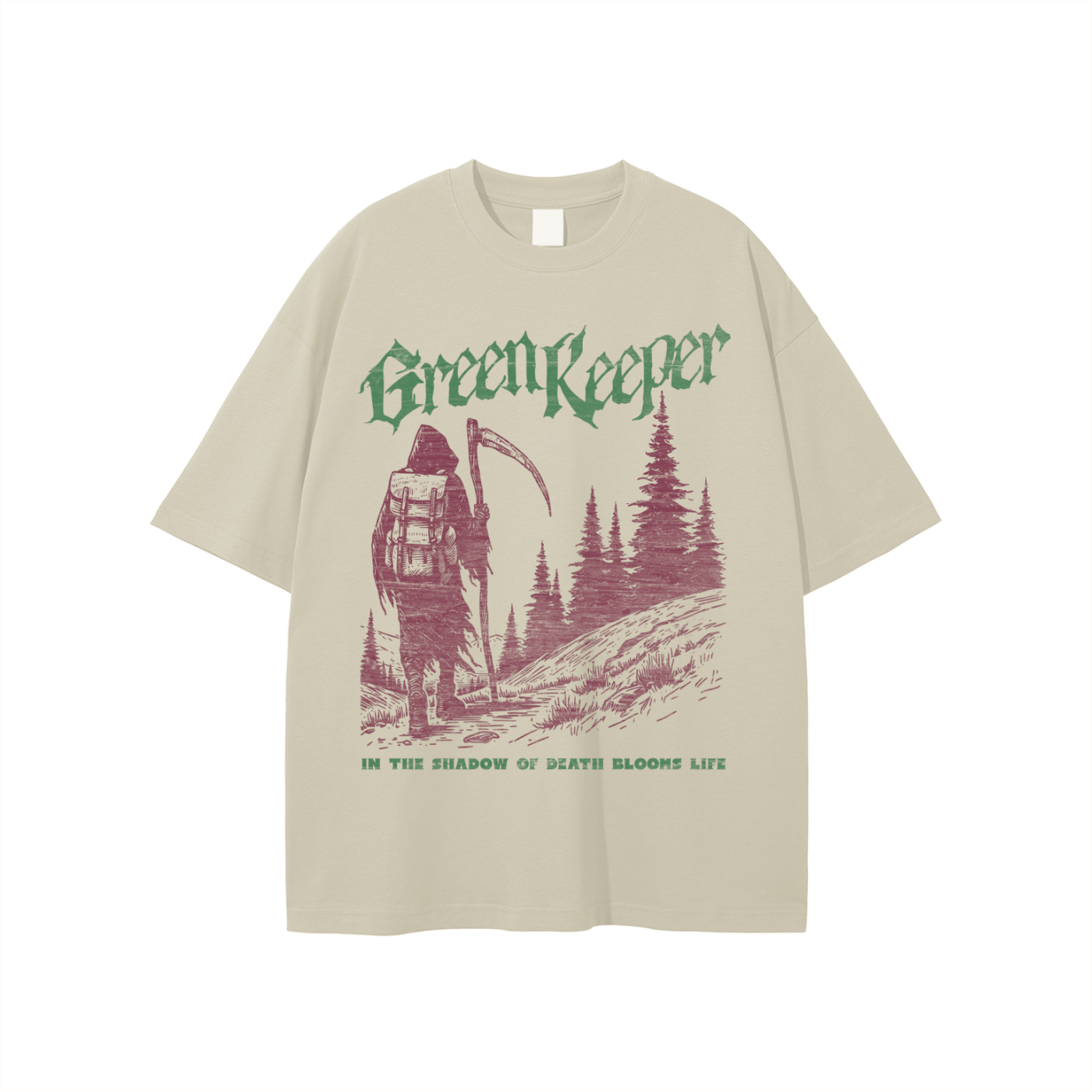 UNISEX — Green Keeper Grim Reaper Cotton Tee