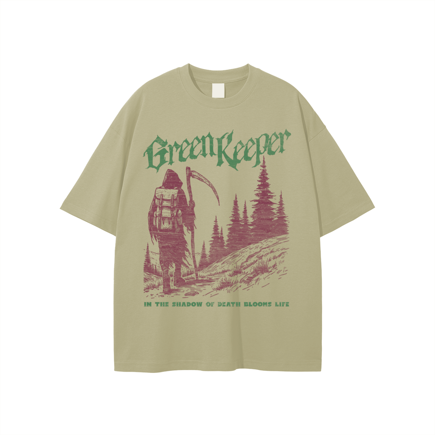UNISEX — Green Keeper Grim Reaper Cotton Tee