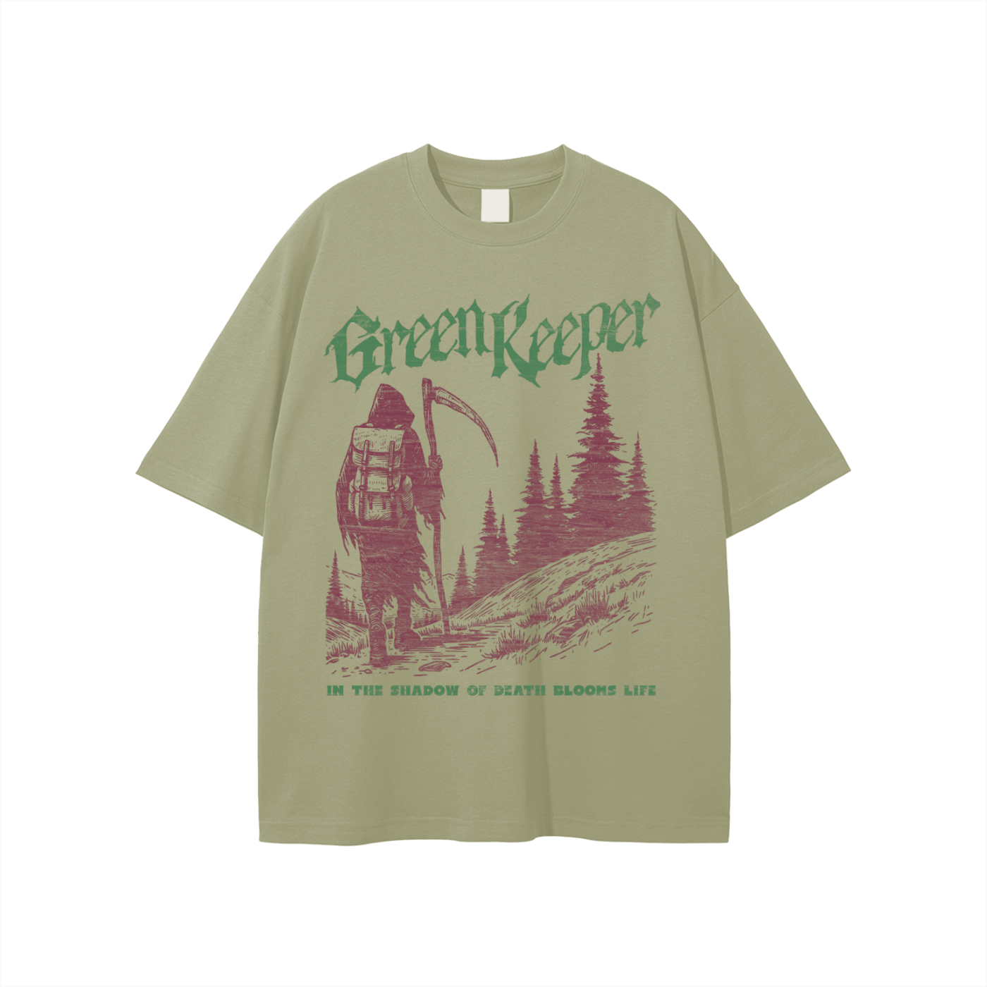 UNISEX — Green Keeper Grim Reaper Cotton Tee