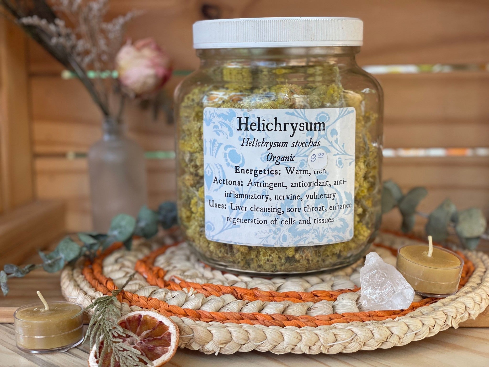 Helichrysum Flowers | Organic Bulk Herb (per oz)