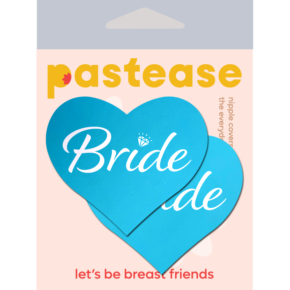 Love: Robin's Egg Blue 'Bride' Heart Nipple Pasties by Pastease®