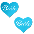 Love: Robin's Egg Blue 'Bride' Heart Nipple Pasties by Pastease®
