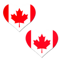 Love: Canadian Flag Heart Nipple Pasties by Pastease®
