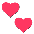 Love: Glow in the Dark Neon Heart Pasties Nipple Covers by Pastease®