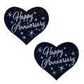 Love: 'Happy Anniversary' Heart Nipple Pasties by Pastease®