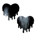 Melty Heart: Patent Leather Fetish Vinyl Melty Heart Nipple Pasties by Pastease®