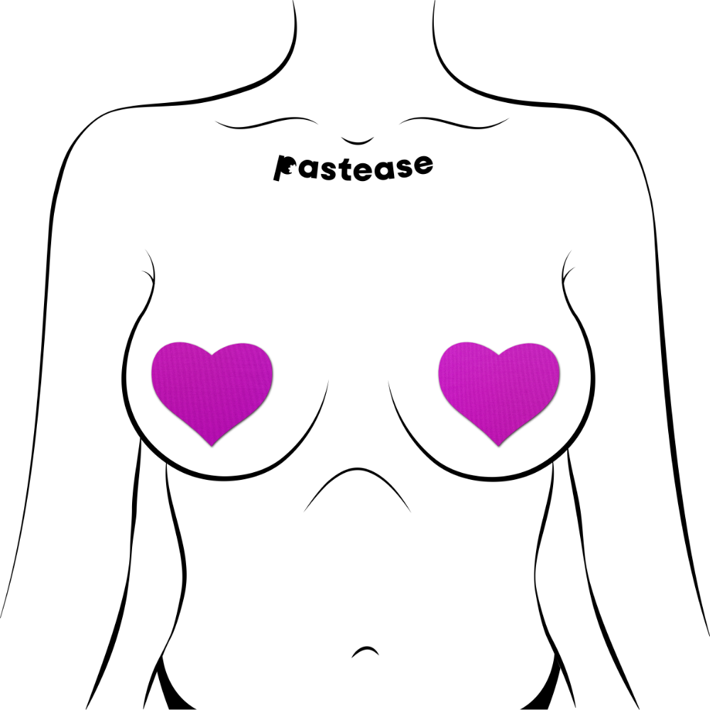 Neon Heart Nipple Pasties by Pastease®